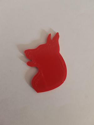 Dog refrigerator magnet