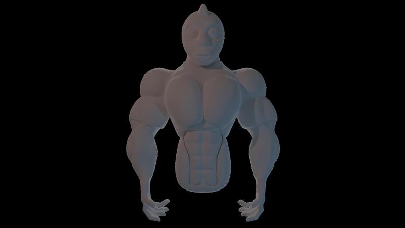 3d Model Of Kinnikuman Made in Nomad