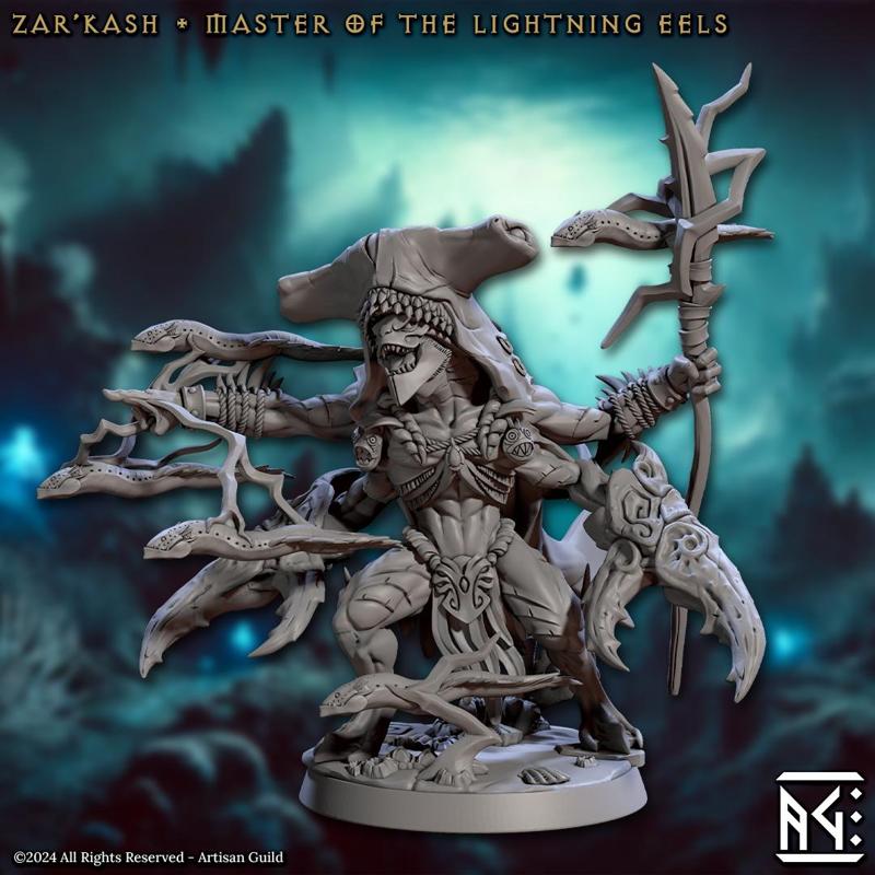 Zar'Krash - Master of the Lightning Eels (Mirmidons of the Death-Tide)