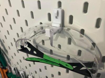 IKEA Skadis protective glasses holder
