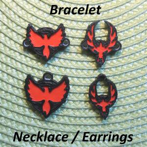 4 Phoenix Necklaces, Bracelets, Earrings, Jewelry