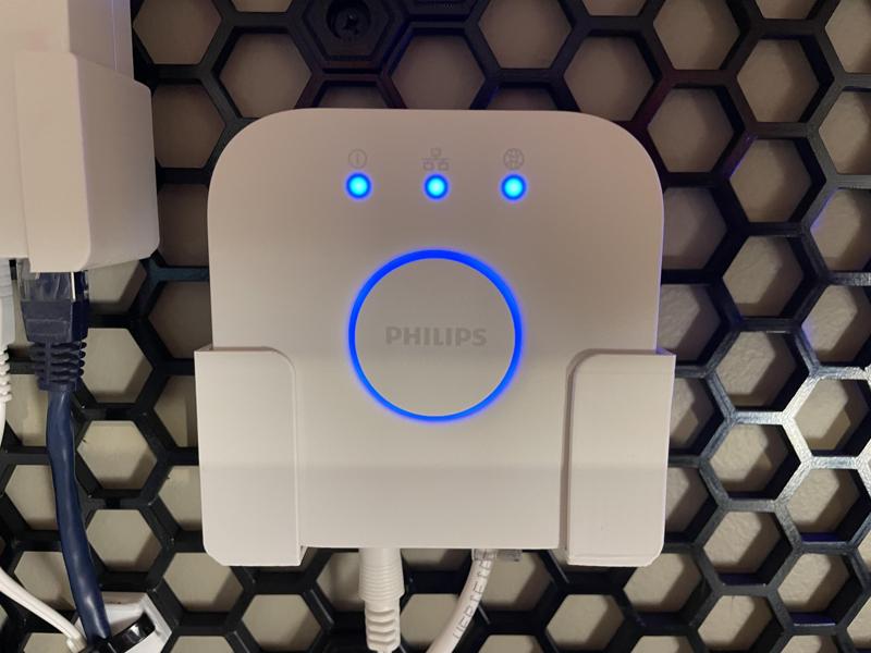 Philips Hue Hub Holder for Honeycomb Storage Wall