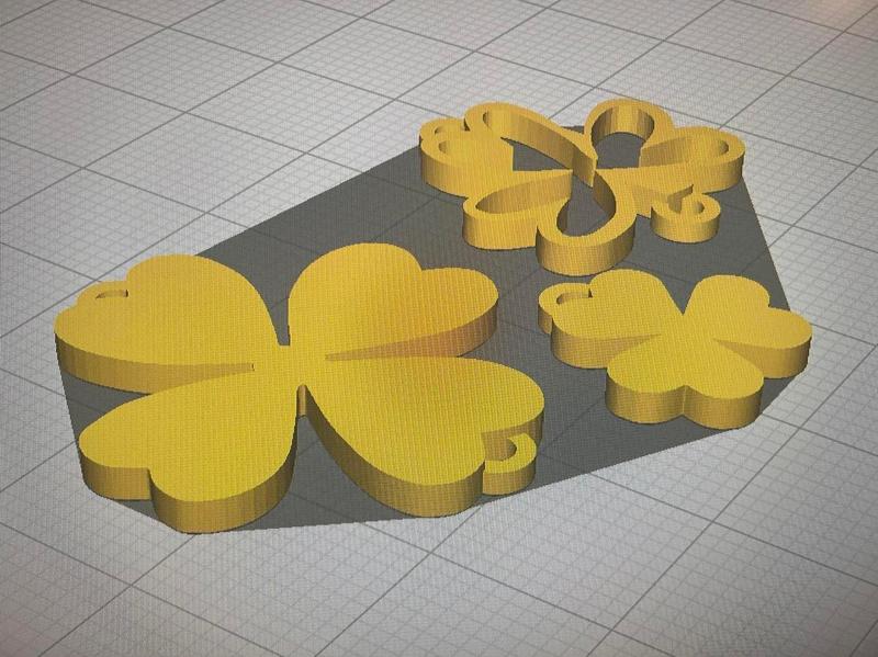 Dangling Shamrock Earrings