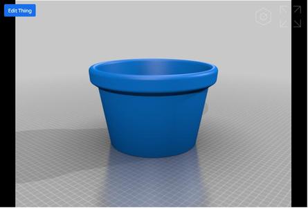 Large, basic flower pot.