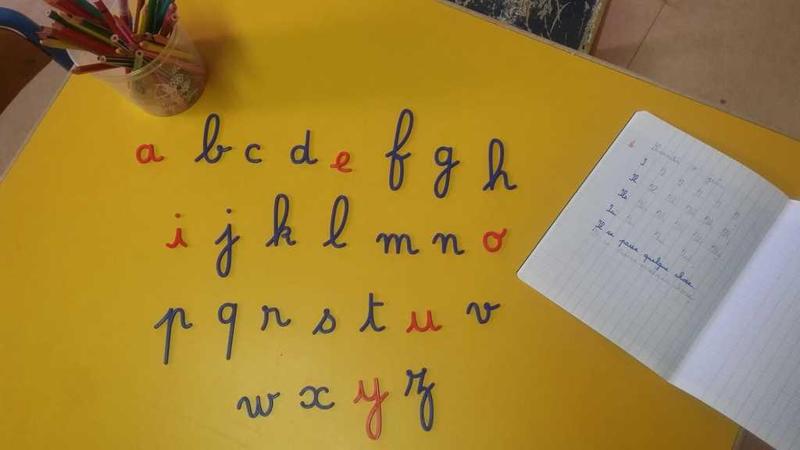 Cursive Letters Moveable Montessori / Alphabet mobile de lettres cursives