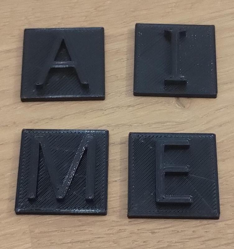 Alphabet stamps