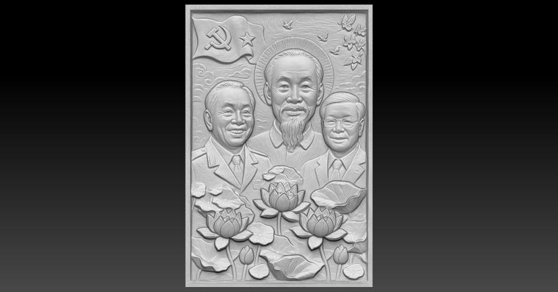 HO CHI MINH CNC Relief Model