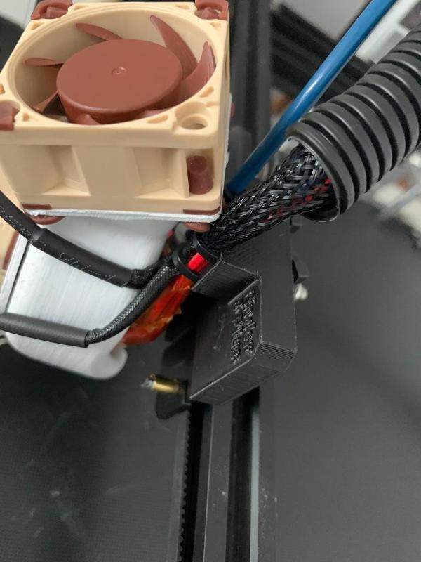 Ender 5 Plus Bowden and cable holder