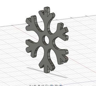 Snowflake Keychain