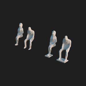 PERSONS LOWPOLY 1:100 D
