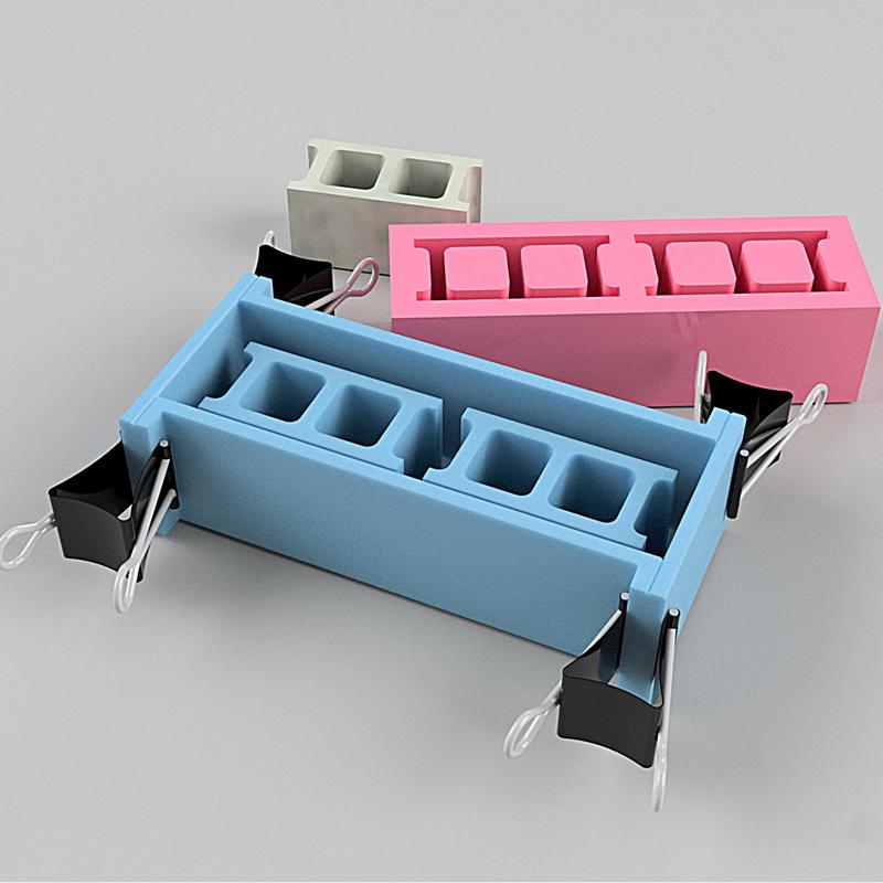 Mold for cement, gypsum brick casting