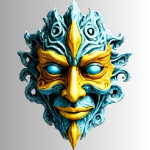 Fantasy mask with intricate designs