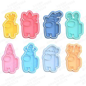 Among Us christmas cookie cutter set of 8