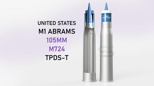United States 105mm M724 TPDS-T (M1 Abrams, M60 Ammunition)