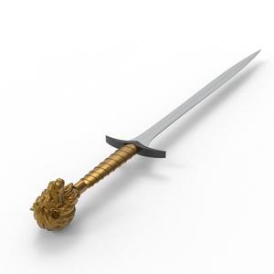 Sword with Lion Head Handle