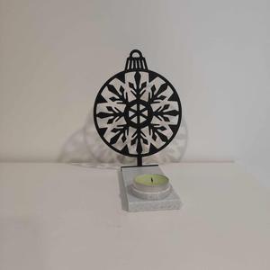 Tealight candle holder - christmas ball