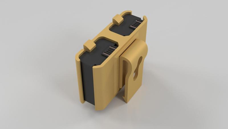 Sony camera battery holder with clip (NP-FV50)