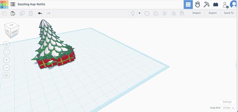christmas tree with presents