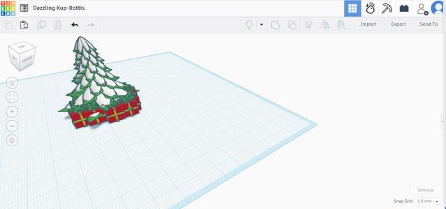 christmas tree with presents