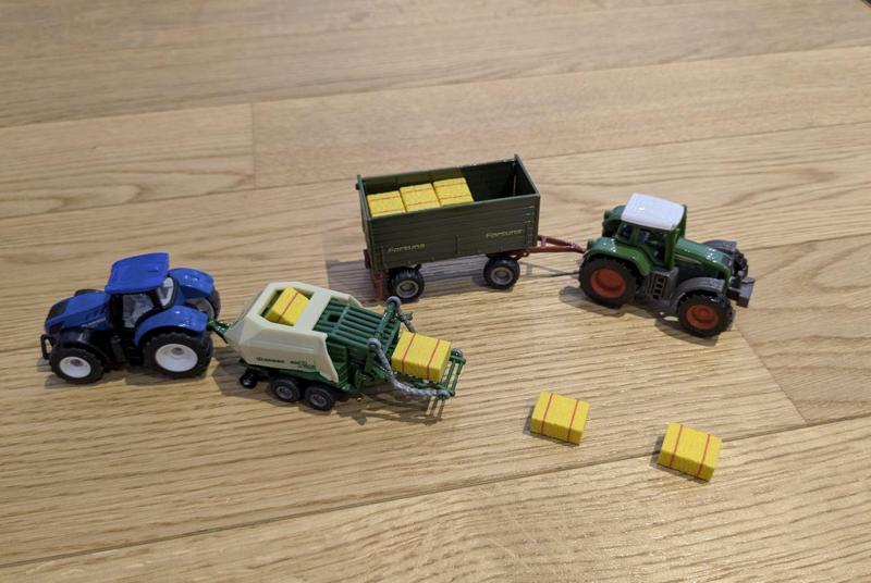 Straw Bale for Siku 1628 Krone Big Pack (1:87)