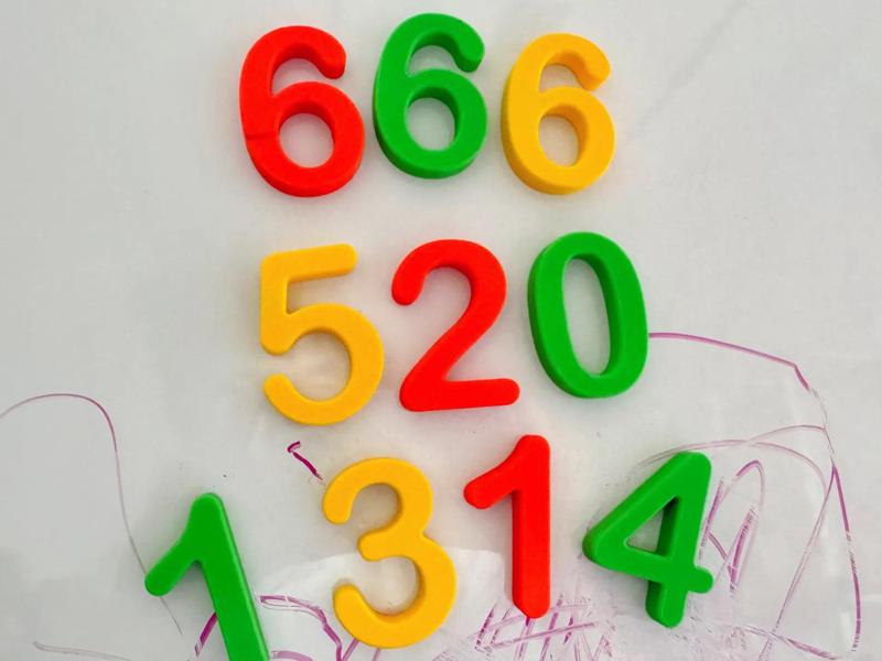 0-9 magnetic number teaching aids refrigerator magnets