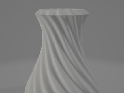 Modern Vase With Vertical Lines Unique!