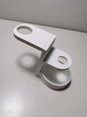 Picnic tap holder with drip cup for corny keg
