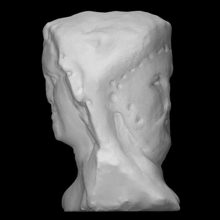 Double herm head of Dionysus and a satyr