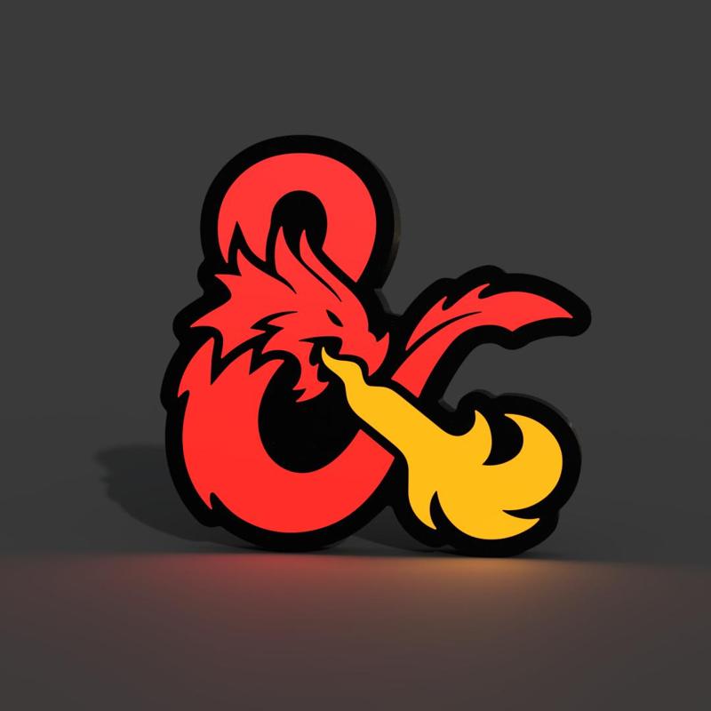 Dungeons & Dragons Dragon Lightbox LED Lamp