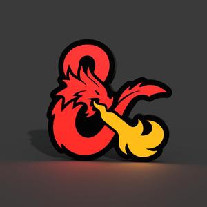 Dungeons & Dragons Dragon Lightbox LED Lamp