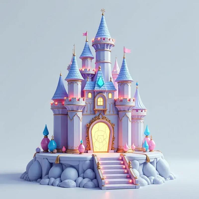 Fantasy Crystal Castle 🏰