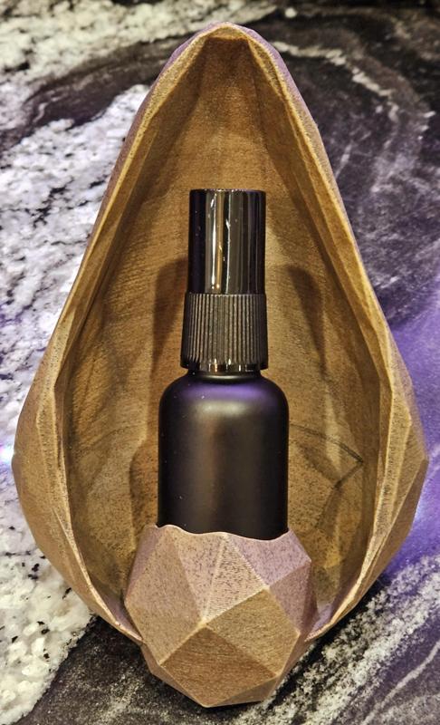 Coffee Bean Dosing Bowl for RDT lowpoly with Built-in Spray Holder - size Large