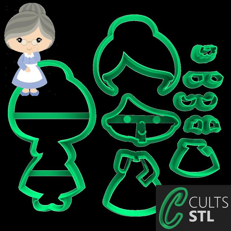 CORTADORES VOVOZINHA CHAPEUZINHO VERMELHO - 8cm