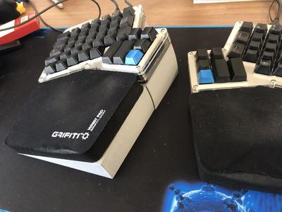 Ergodox and Wrist Wrest Tent