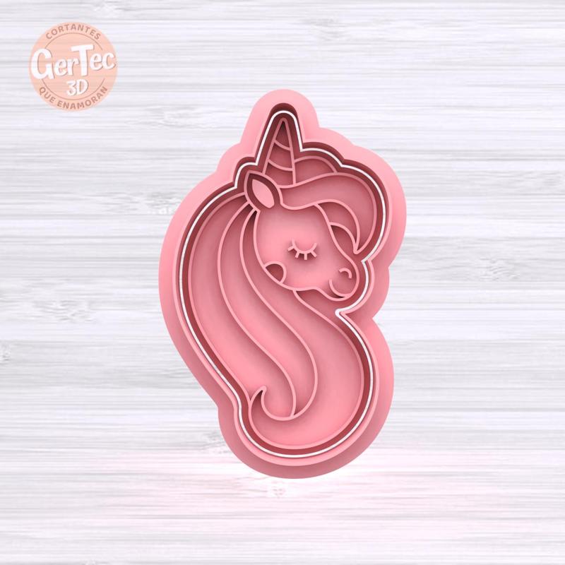 UNICORNIO Cutter with Stamp / Cookie Cutter UNICORN