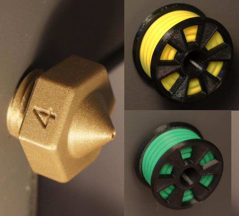 3D Printer Door Knobs ( Nozzle & Filament Spool )