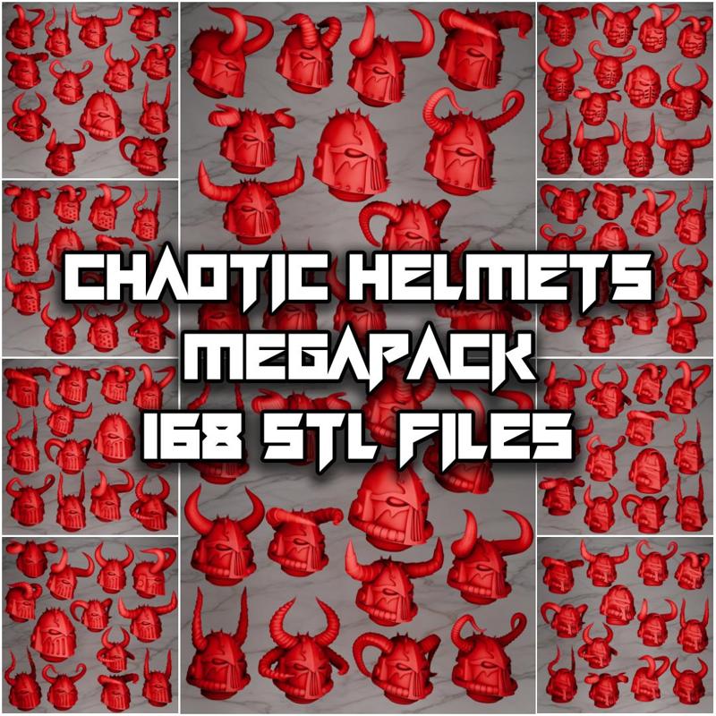Chaotic Space Helmets - Types A-L - 168 variations