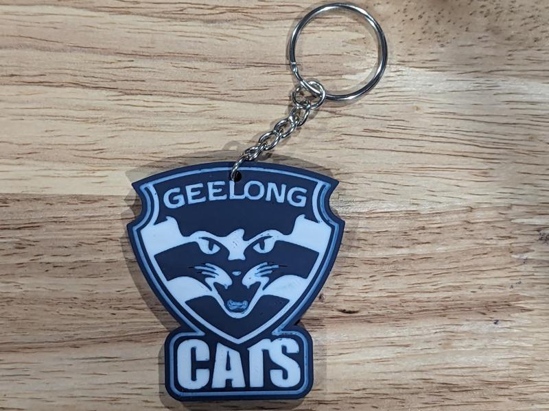 Geelong Cats AFL Club Logo Keyring
