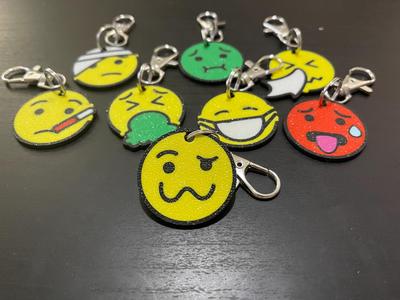 Woozy Face - Sickies - Keyring