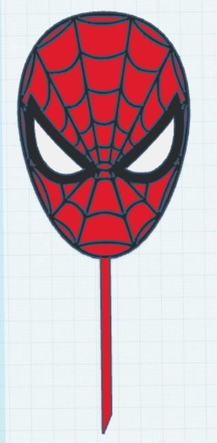 Spiderman cake topper