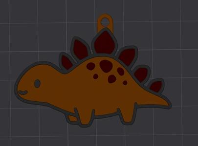 VARIOUS DINOSAUR-DINOSAUR KEY RINGS