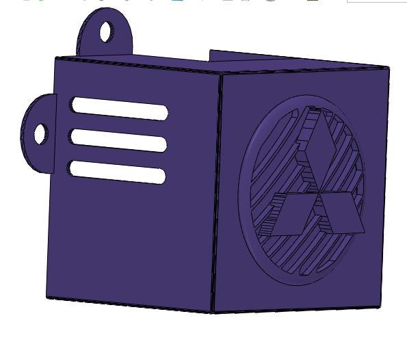 Mitsubishi-Theme Ender3Guard V2: Precision Fan Cover