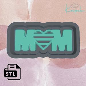 Mom With Heart Master Mold for silicone mold casting