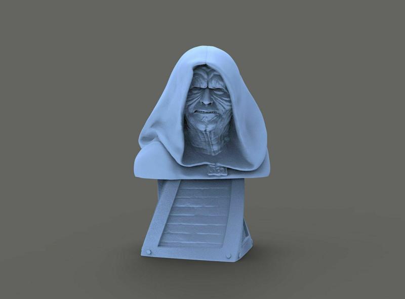 Dark Sidious Bust for 3d printing