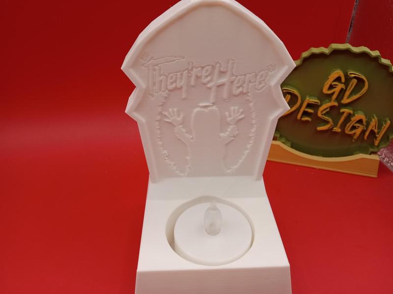 Wall Hangings Or Tabletop Poltergeist Gravestone Tealight