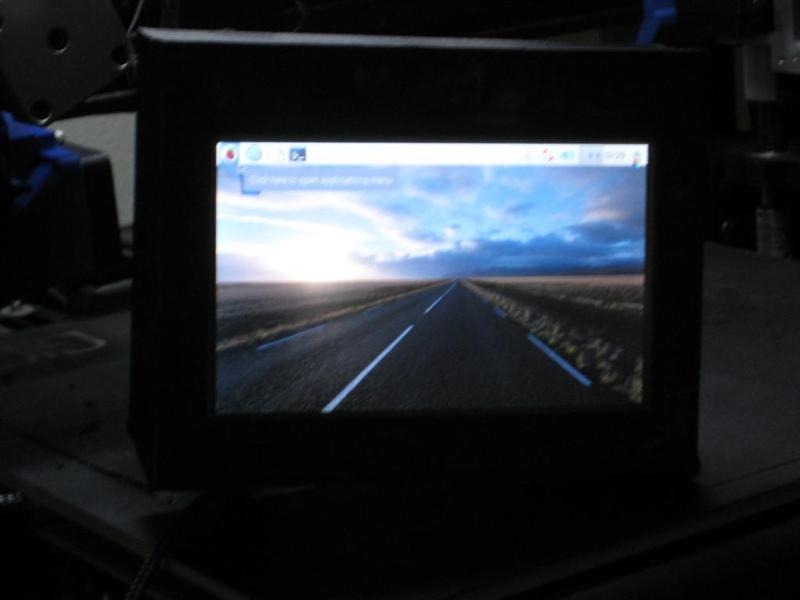 5" touchscreen Raspberrryry PI LCD Bezil with Taz 3 control box cover