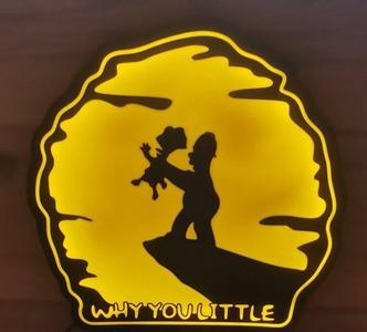 Homer / Bart night lamp