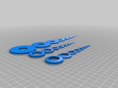 Washer collection M3-M20 (DIN 125,DIN 9021,DIN 6796)