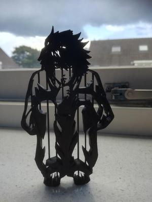 Death Note L sitting statue
