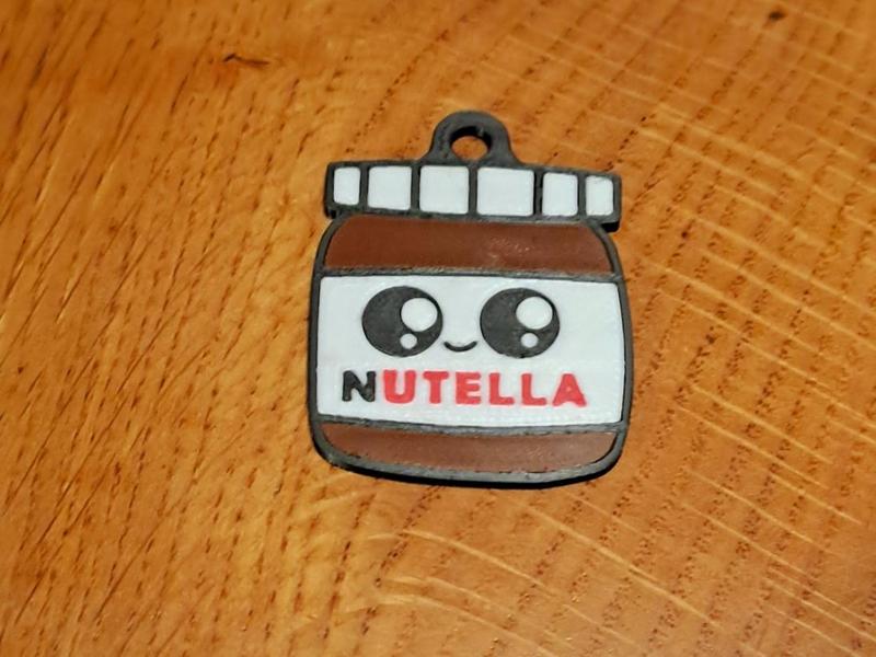 Customizable cute Nutella keychain